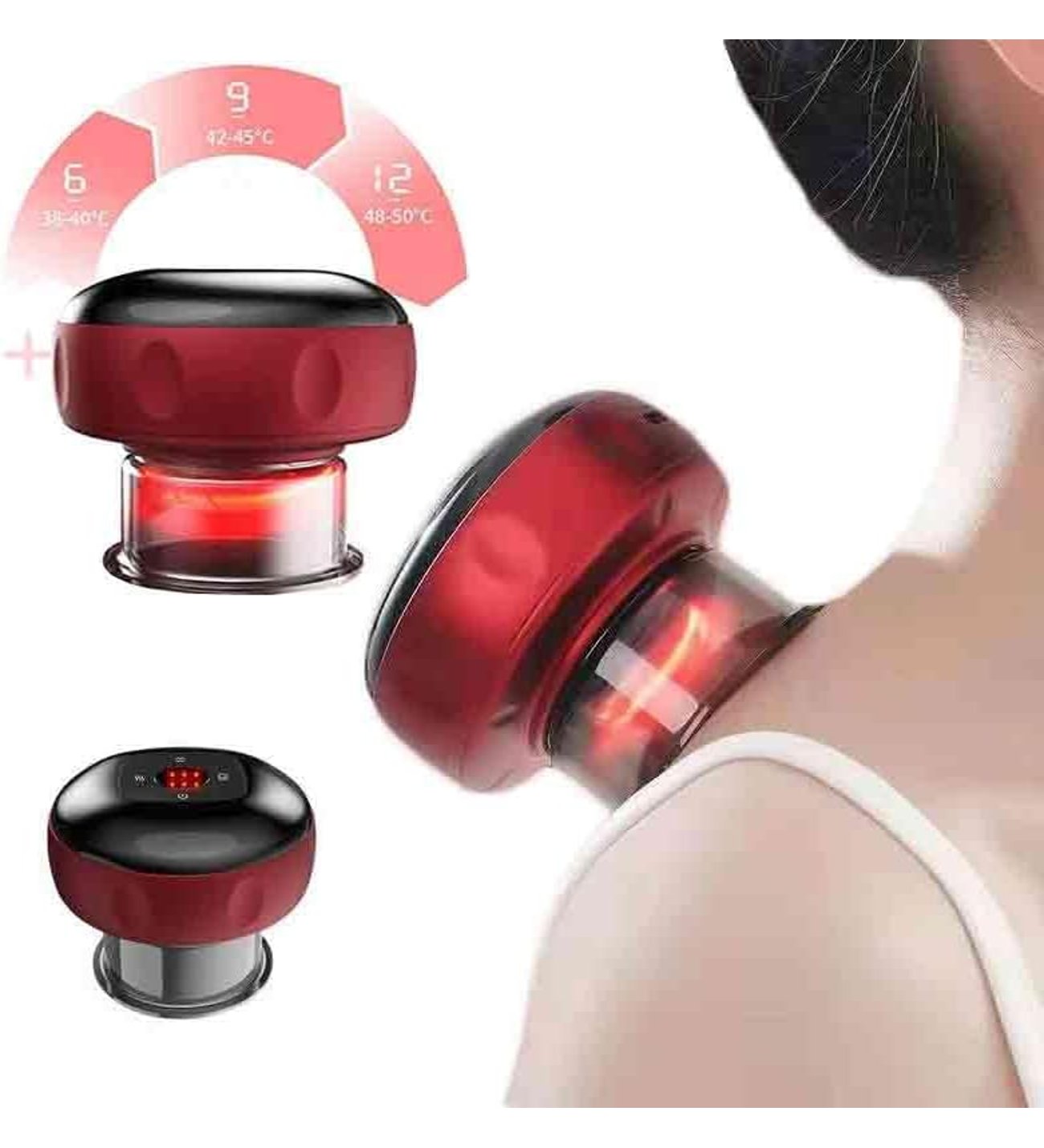 12 Kademeli Vakumlu Masaj Aleti